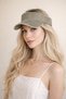 Beige 100% Cotton Vintage Tepi Open Visor Tennis Golf Women's Hat - 2