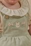 Baby Girl Salopet Dress with Summer Shirt and Embroidery Detail - 3