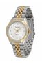 Milano Women's Gold Silver Metal Cord Stone Wristwatch 2 Years Warranty - 2