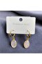 Aurastone Pink Quartz Natural Stone Earrings with Steel Apparatus