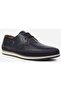 62333 Navy Blue Lace-Up Casual Men's Shoes - 3