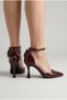 Women's White Patent Leather Bowknot 7cm Evening Dress Shoes Heeled Shoes Wedding Shoes 1100 - 2