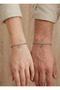 Double Heart Chain Bracelet Set – Lover / Friend Bracelet (2 Pieces) - 2