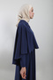 Navy Blue Cloak Dress - 4