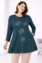 Women's Combed Cotton Tunic for Middle-Aged and Older Mothers 4745