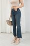 Uca Jean Women's Dark Blue Sienna Flare High Waist Relaxed Fit Jean Pants - 7