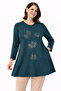 Women's Combed Cotton Tunic for Middle-Aged and Older Mothers 4745 - 2