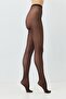 Thin 40 Opaque 2-Piece Pantyhose Brown/Black - 2