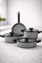 Valeria 30 cm Granite Grind Pan Gray Non-Stick - 2