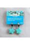 Aurastone Turquoise Natural Stone Earrings with Steel Accessories