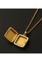 Theory Nazar Locket Necklace I Nazar Bead Medallion I Gold Color Women I Energy Positive Icon Design - 2