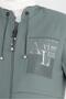 WRITING PRINTED CHAIN DETAILED COAT 10722 - 4