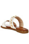 Women Shell & Diamante Slip On Sandals in White - 3