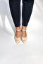 Women's Linen Wedge Heel Espadrille – Summer Sandals with Straw Back - 3