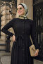 Lemina Belted Dress - Black - 2