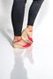 Women's Linen Wedge Heel Espadrille – Summer Sandals with Straw Back - 3