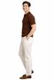 Men's Polo Collar T-Shirt with Snap Detail Corded Fabric - C1T-1239 - 6