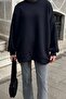 Jasmin Crew Neck Oversize Sweat Dark Navy Blue - 3