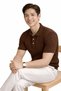 Men's Polo Collar T-Shirt with Snap Detail Corded Fabric - C1T-1239 - 8