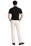 Men's Polo Collar T-Shirt with Snap Detail Corded Fabric Black - C1T-1239 - 4