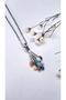 Steel Necklace with Colorful Enameled Balloon Figure - 5