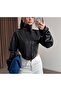 Long Sleeve Detail Corset Leather Jacket