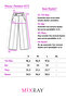 4573 Women's Gabardine Shalwar Trousers with Stripes on the Front, Mink - 4