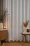 Honeycomb Top Single Pasta Simple Elegant Rope Twisted Glitter Tulle Curtain 1 X 2 Sparse Pleated