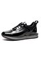 1210145 Black Patent Leather Daily Casual Men's Shoes - 2