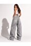Gray Washable Unisex Baggy Jeans Pants - 2