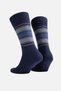 Men's Lambswool Single Socks Navy Blue - 2