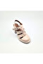 Beige Patent Leather Platform Sandals - 4