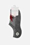 Women's Bamboo Single No Show Socks Gray Melange - 2