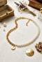 I Pearl Chain Letter Style Necklace - 2