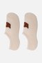 Women's Cotton Single No Show Socks Beige