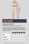 Women's High Waist Velcro Closure Elastic Waist Zipper Pocket Lycra Navy Blue Palazzo Trousers - 8