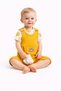 Baby Boy Süzene Teddy Bear Short Sleeve Snap-On Bodysuit & Ribbed Salopet Jumpsuit & Socks 3-Piece Set 3-6-9 - 2