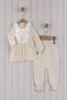 Baby Girl 2-Piece Top and Bottom Set Lace Collar Detailed Long Sleeve Seasonal 3-6-9-12-18-24 Months - 3