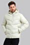 1005 Fiber Filled Hooded Men's Coat – Off-White - 5
