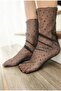 Black Sequin Black Tulle Socks - 2
