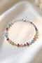 Steel Color Crystal Stone Gema Bracelet Silver Color