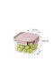 Classic Plus Square Food Container 860ml (PACK of 2) – Pink, Airtight & BPA-Free - 3