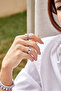 Blue and white ring - 2
