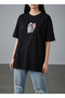 Women's Cute Cat Printed T-Shirt 100% Cotton Minimal Design Casual Comfortable - 3