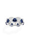 Blue and white ring