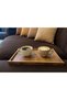 Wooden Tray between Armchair and Sofa Decorative Stylish and Multi-Purpose Serving & Armchair Tray - 3