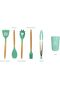 Silicone Utensils Set 12 Pcs, Silicone Spatula Wood Handle, Kitchen Tool Set - 3