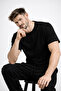 Black Basic T-Shirt 100% Cotton Crew Neck Short Sleeve