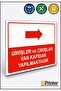 Entrances and Exits Made through the Side Door Isg Warning Sign Dekota 15X20 cm
