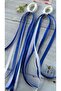 23 April Show Dance Bracelet Navy Blue-White, 1 Pair - 2